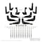 Westin Automotive 20-C GLADIATOR BLACK PRO TRAXX 4 OVAL NERF STEP BARS 21-24165 - alternate 4